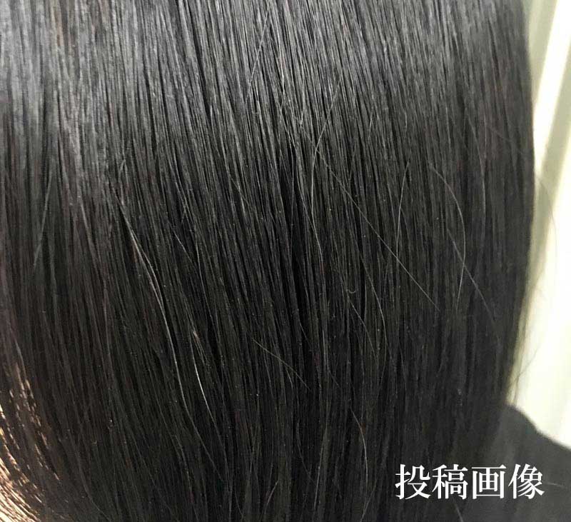 ヘアオイルを使用した髪