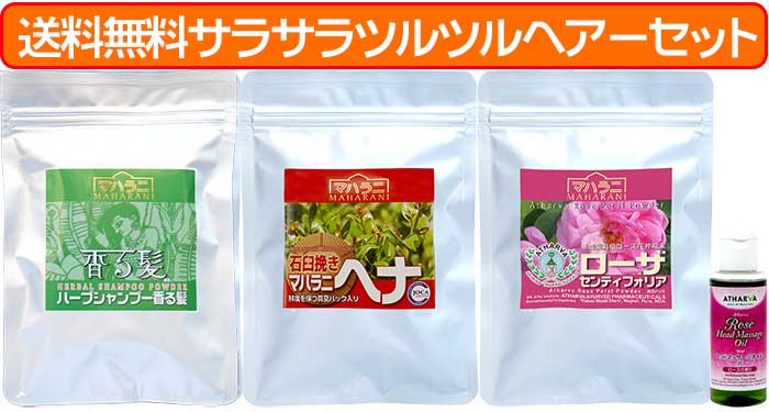 送料無料サラサラツルツルヘアーセット