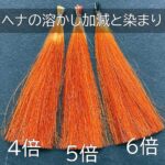 ヘナの溶かし加減と染まりの関係