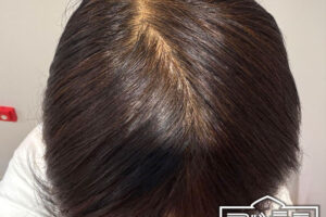 ハーバルカラー３ブラウンの染まり方