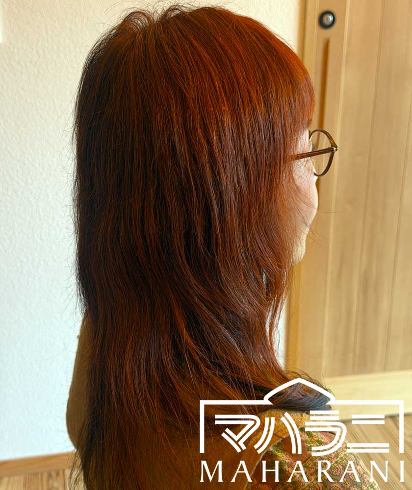 ヘナの仕上がり