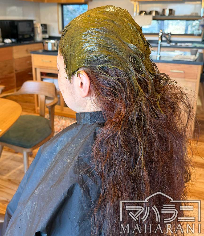 頭頂部のみ部分染め