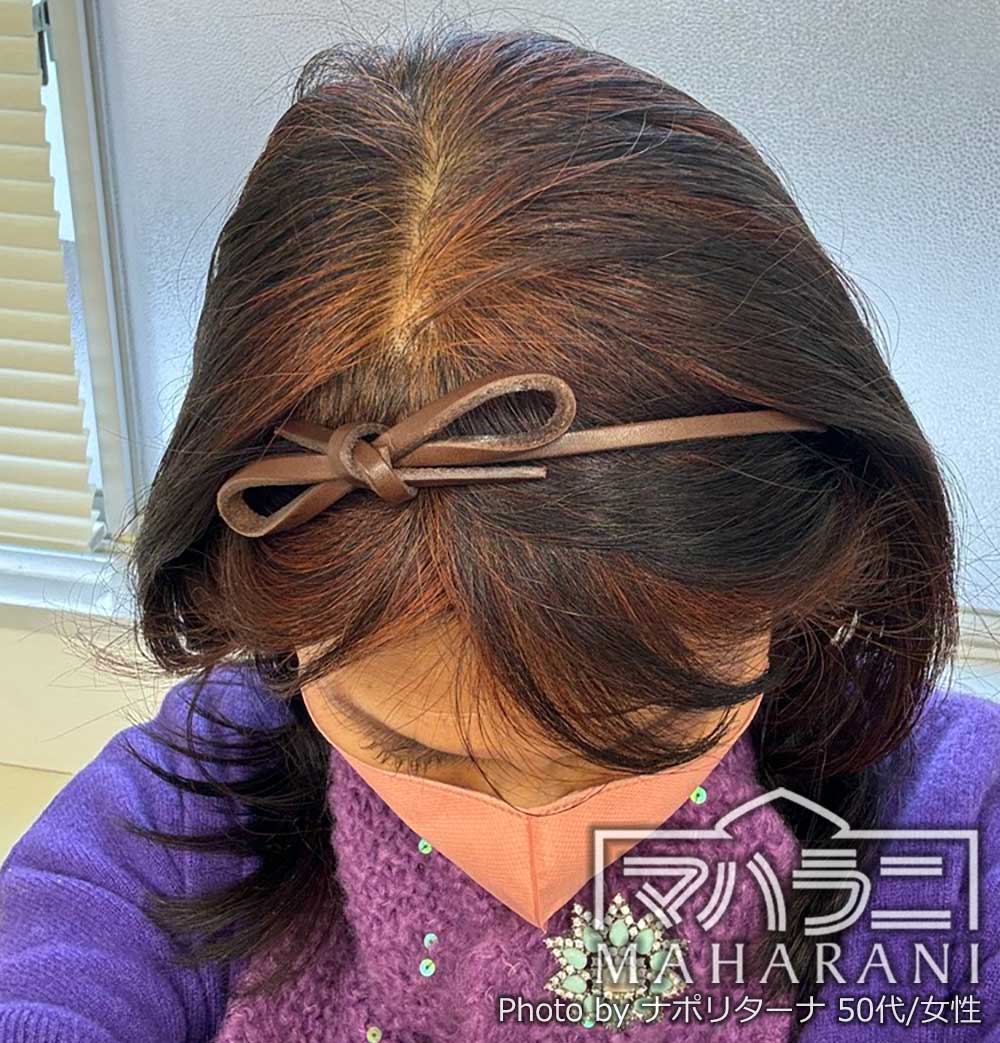 ヘナした女性の髪