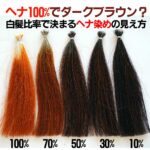 ヘナ100%でダークブラウンに染まった!?