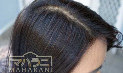 ブラウンに染まるヘナ